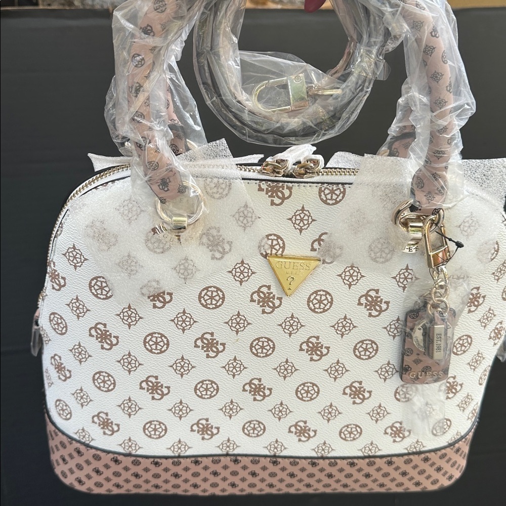 New GUESS Cessily Dome Satchel